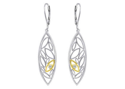 2 Tone Plated | Clip Earrings